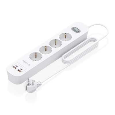 [AELREG0136] Aisens Regleta 4 tomas interruptor PD 2xUSBC 2xUSB