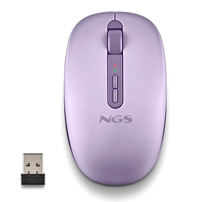 [FTRRIN0585] NGS Ratón Inalámbric 2.4GHZ Dual BT FOGDUAL PURPLE