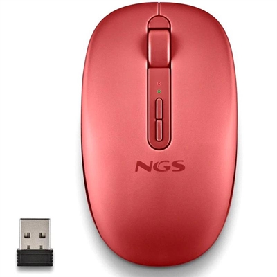 [FTRRIN0588] NGS Ratón Inalámbrico 2.4GHZ Dual BT FOGDUAL RED