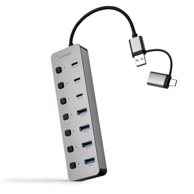 [AISCCI0806] Nanocable Hub USB-C/A 4xUSB-A+3USB-C+USB-C 5V