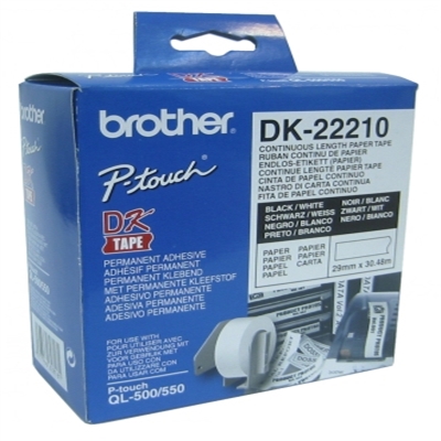 [CCIPAP0047] Brother Cinta DK22210 Papel Térmico continuo 29mm