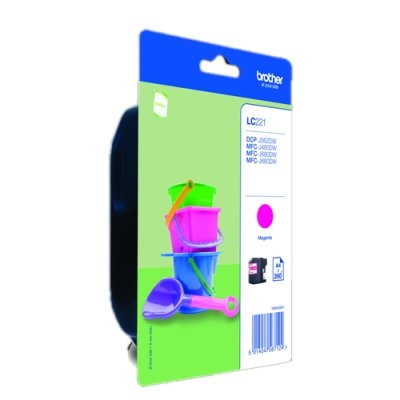 [CCICTO0537] Brother Cartucho LC221MBP Magenta