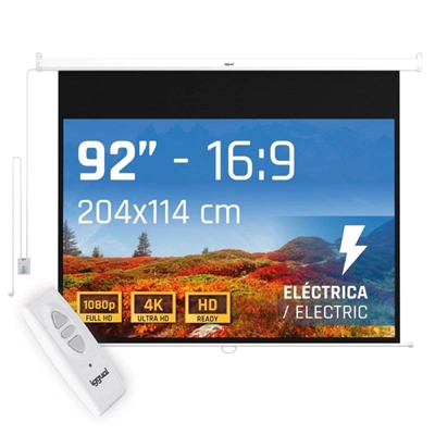 [MPRPAY0054] iggual Pantalla eléctrica 16:9 92" 203x114 cm