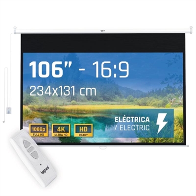 [MPRPAY0055] iggual Pantalla eléctrica 16:9 106" 234x131 cm
