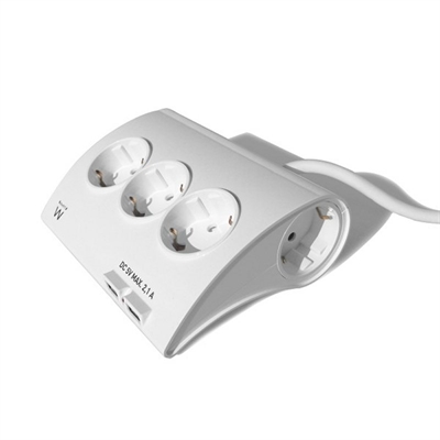 [AELREG0048] EWENT EW3935 Regleta 5 Schuko + 2 usb 2.1A