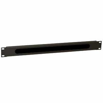 [ANEAAA0138] WP Guía Cable con cepillo 1U black  RAL 9005