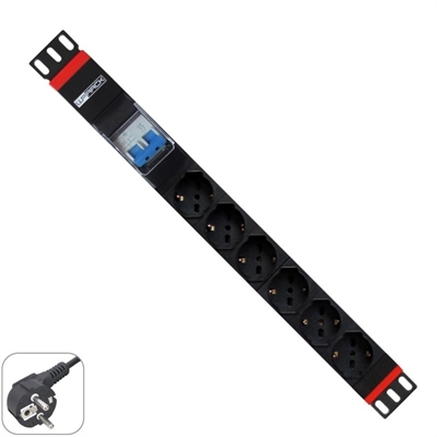 [ANEAAA0155] WP Regleta 19" 6 Tomas Schuko