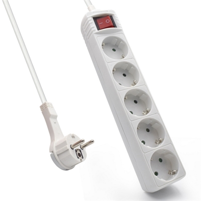 [AELREG0065] EWENT EW3955  Regleta 5 Tomas / 1 interruptor 1.5m