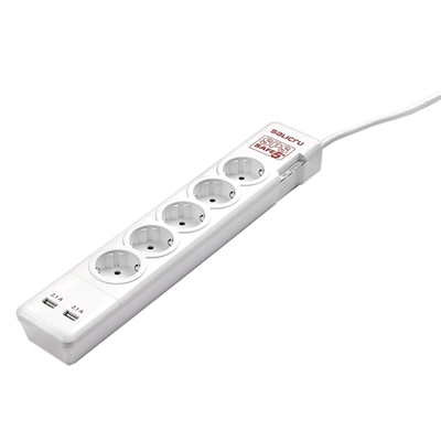 [AELREG0070] Salicru SPS SAFE 5+ Regleta con Protección 5 Tomas