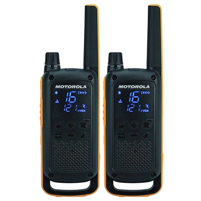 [NTEINT0017] MOTOROLA T82 Walkie Talkie 10Km 16CH Pack Duo