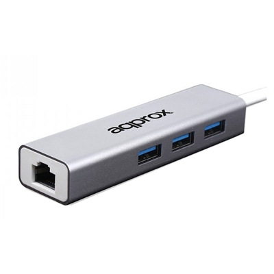 [NADACA0144] approx APPC07GHUB Adaptador USB 3.0 Gigabit + HUB