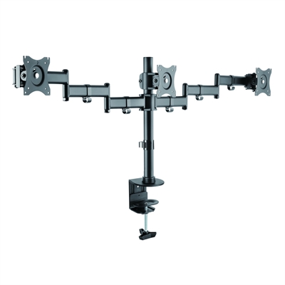 [AISATV0222] Tooq DB1327TN-B Soporte Monitor Mesa 3Brazos 13-27